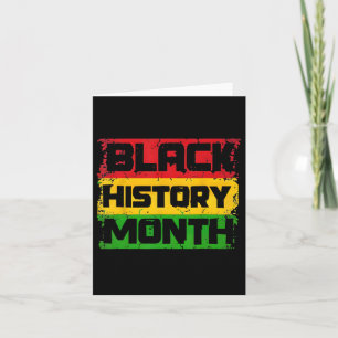 Carte Mois de l'histoire noire Fière Je suis Mois de l'h