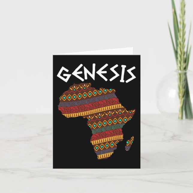 Carte Mois de l'histoire noire Genèse Fier Afrique Afriq (Devant)