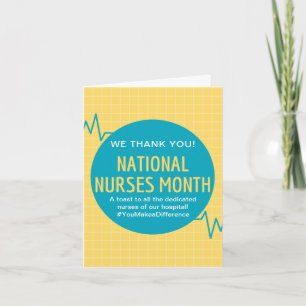 Carte Mois des infirmières nationales personnalisées