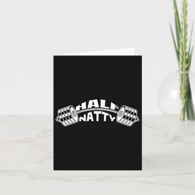 Carte Moitié Natty Bodybuilder Mème Stéroïdes Sport Fitn (Devant)