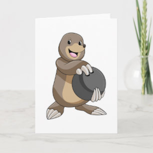 Carte Mole à Bowling avec Bowling balle