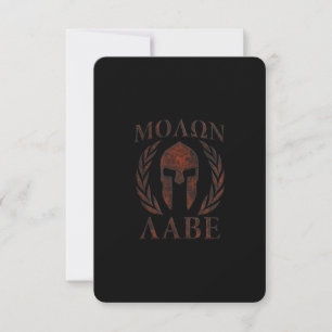 Carte Molon Labe Spartan Warrior Mask Laurels Fer
