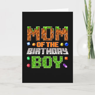 Carte Mom Of The Birthday Boy Bday Party Video Gamer Pix