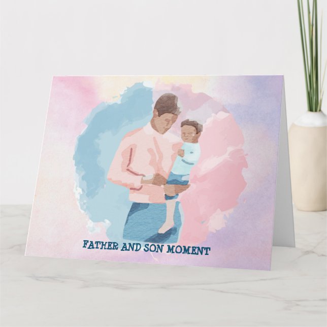 CARTE MOMENT PÈRE ET FILS (Devant)