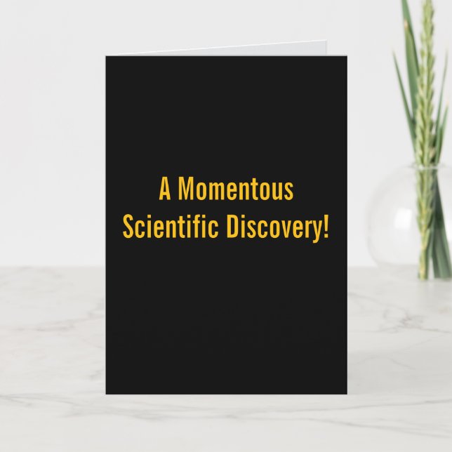 Carte "Momentous Discovery" (Any) Joke  (Devant)