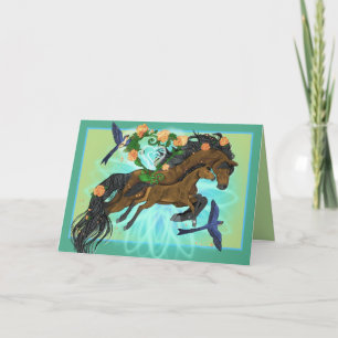 Carte Momma Cheval et poulain