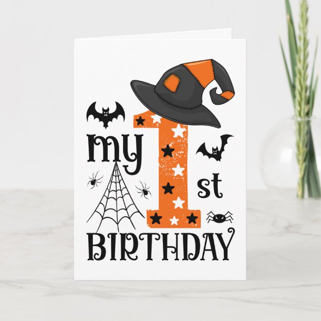 Carte Mon 1er anniversaire d'Halloween (Devant)