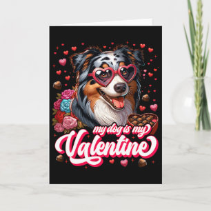 Carte Mon Aussie est mon T-shirt de la Saint-Valentin te