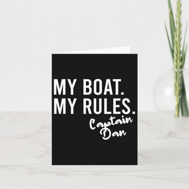 Carte Mon bateau Mes règles Capitaine Dan Bateau Personn (Devant)
