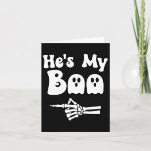 Carte Mon Boo Correspondant Halloween Pyjama Couples Hes