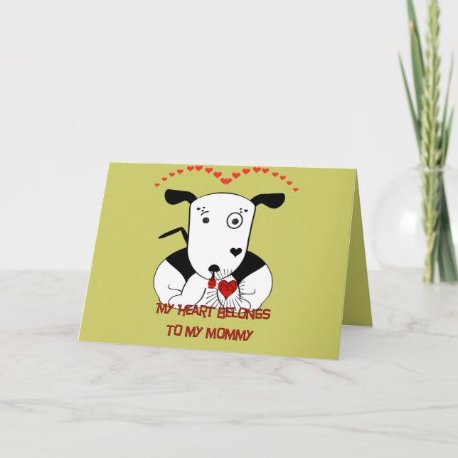 Carte Mon coeur appartient à ma maman (Devant)