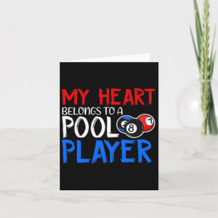 Carte Mon Coeur Appartient À Un Lecteur De Billard