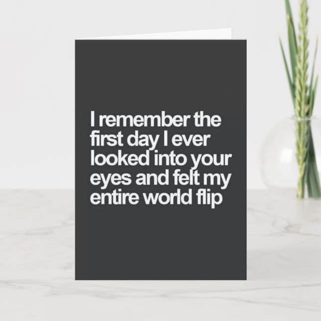 CARTE MON CŒUR BAT PLUS VITE À CAUSE DE "VOUS" (Devant)