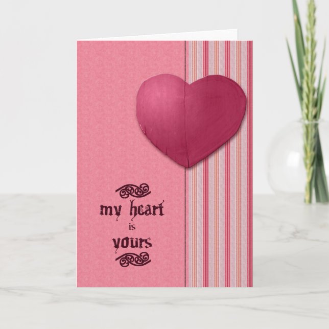 Carte Mon coeur est le tien (Devant)