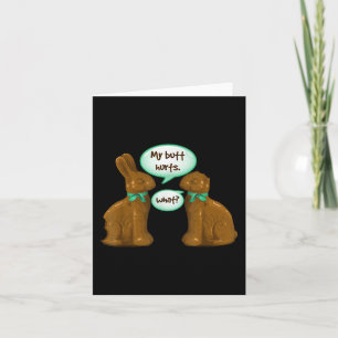 Carte Mon coeur fait mal au lapin lapin au chocolat Joye