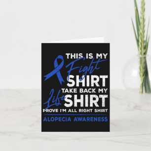 Carte Mon combat Alopecia Sensibilisation Aa Ribbon Warr
