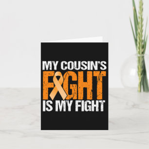 Carte Mon combat Cousins est ma lutte contre la leucémie