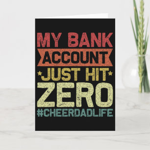 Carte Mon compte Bynk vient d'atteindre zéro Cheer Dad -