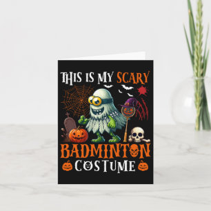 Carte Mon Costume Dminton Effrayant Halloween Horreur Éq