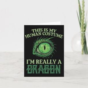 Carte Mon Costume Humain Je Suis Vraiment Dragon Hallowe