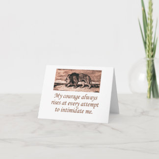 Carte Mon Courage Se Lève Toujours