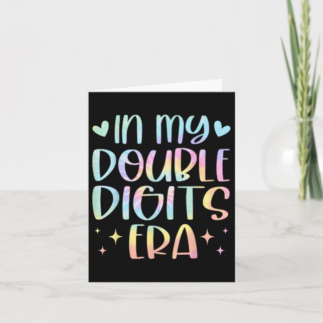 Carte Mon Double Chiffre Ère Anniversaire Pour Les Femme (Devant)