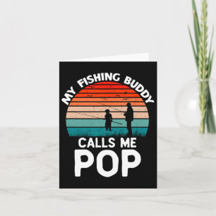 Carte Mon Époux De Pêche M'Appelle Pop Retro Groupe Vint