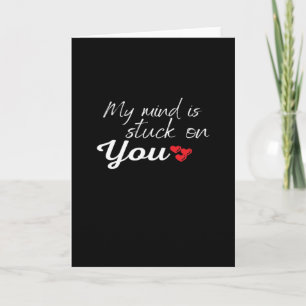 Carte Mon esprit est fixé sur vous Conception d'amour ré