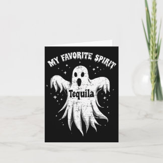 Carte Mon Esprit Préféré Tequila Boire Fantôme Hallowee