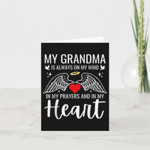 Carte Mon grand-mère gardien Angel Heaven Memorial Love