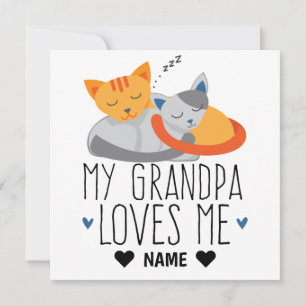 Carte Mon Grand-Père M'Aime