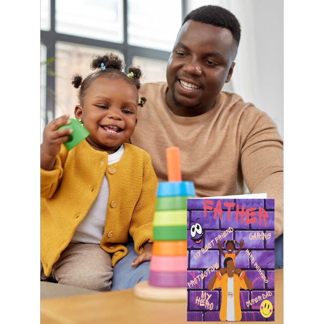 Carte Mon héros de papa sur les épaules (Créateur téléchargé)