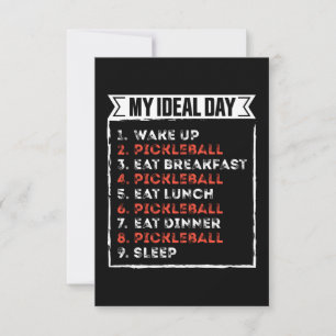 Carte Mon Idéal Jour Drôle Pickleball Anniversaire Cadea