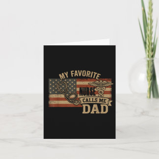 Carte Mon Infirmière Préférée M'Appelle Papa American Fl