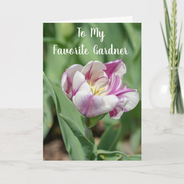 CARTE **MON JARDIN PRÉFÉRÉ** À VOTRE ANNIVERSAIRE (Devant)
