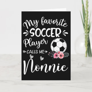 Carte Mon Joueur De Football Favori M'appelle Nonnie 