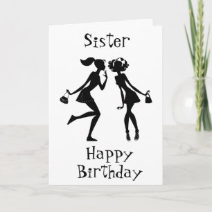 CARTE MON MEILLEUR AMI ET MA SOEUR À L'ANNIVERSAIRE