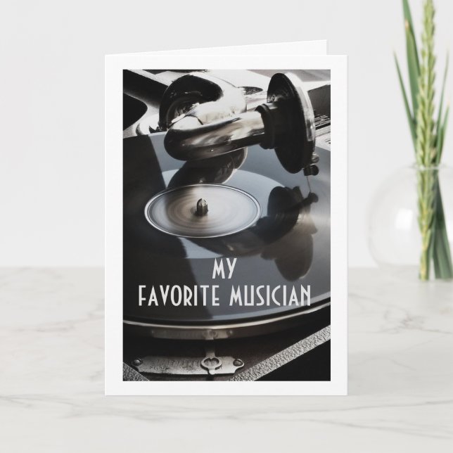 CARTE *MON MUSICIEN PRÉFÉRÉ** JOYEUX ANNIVERSAIRE / MUSI (Devant)