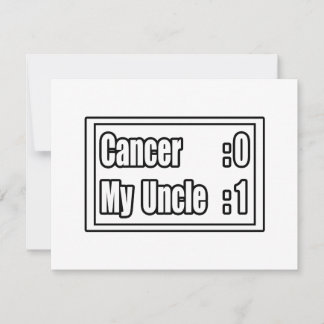 Carte Mon oncle bat le cancer (tableau de bord)