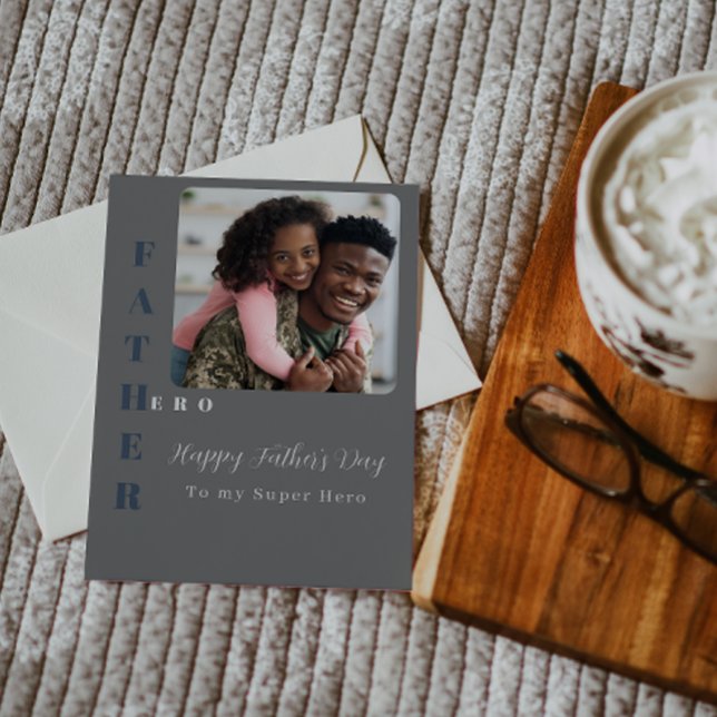 Carte Mon père, ma Fête des pères de super-héros (Créateur téléchargé)