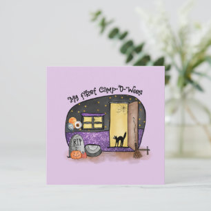Carte Mon premier camp-O-Ween   Halloween Camping