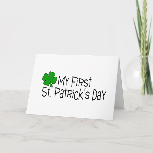 Carte Mon premier Jour de la Saint Patrick (Devant)