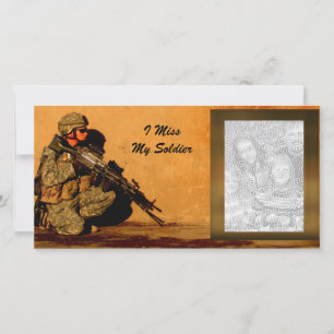 Carte Mon Soldat me manque une photo militaire personnal
