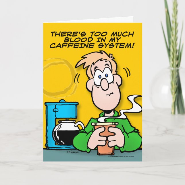 Carte Mon système de caféine (Devant)