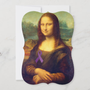 Carte Mona Lisa Au Ruban Violet