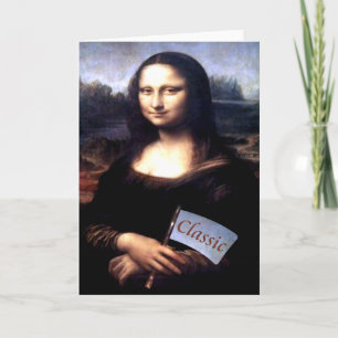 Carte Mona Lisa classique Cadeaux d'anniversaire