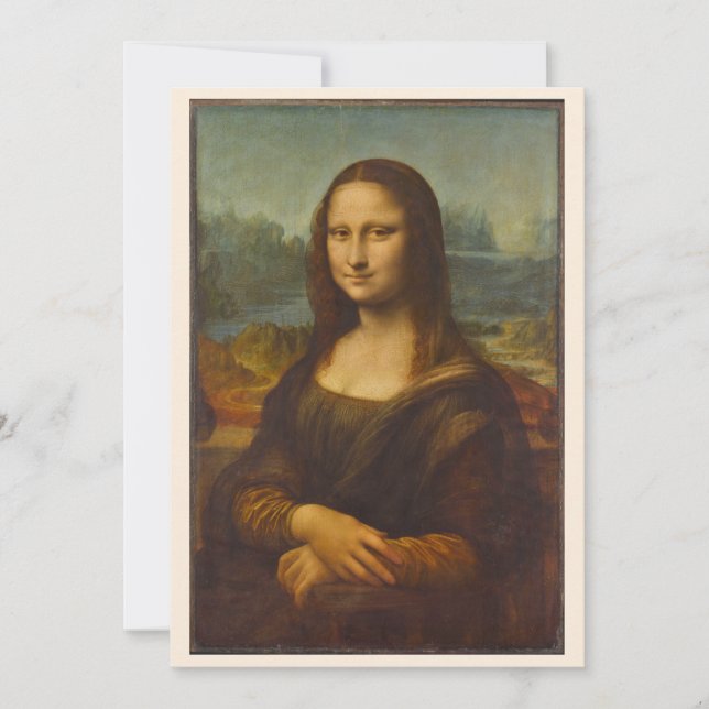 Carte Mona Lisa de Léonard de Vinci, Art Renaissance (Devant)