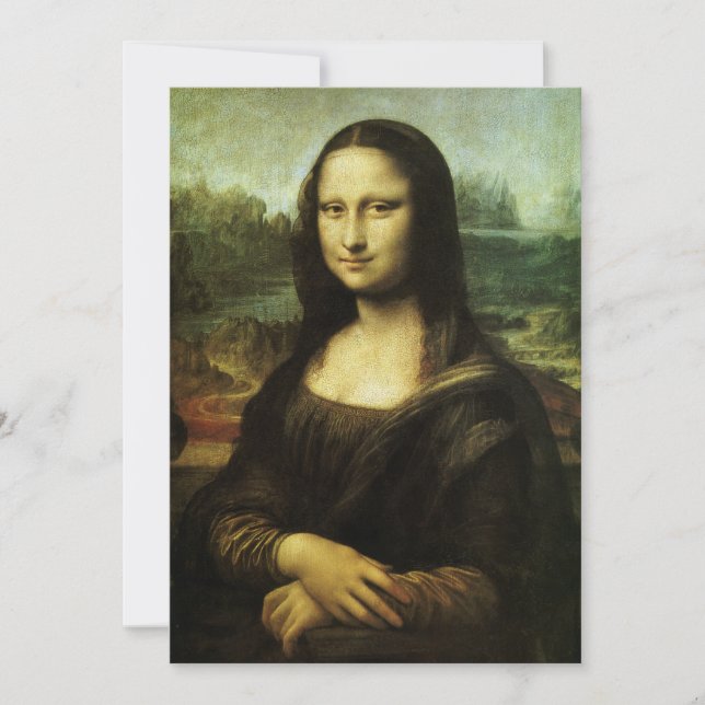 Carte Mona Lisa de Léonard de Vinci, Art Renaissance (Devant)