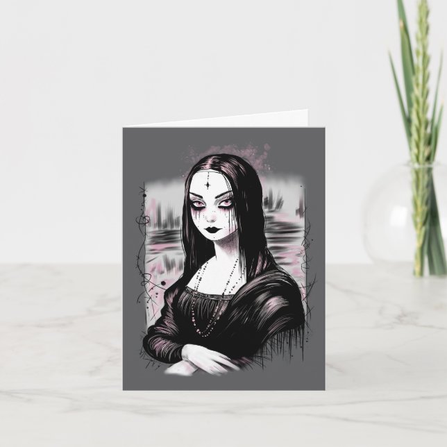 Carte Mona Lisa gothique (Devant)