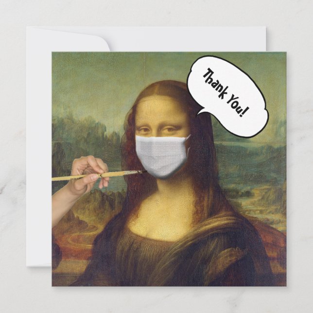 Carte Mona Lisa masquée (Devant)
